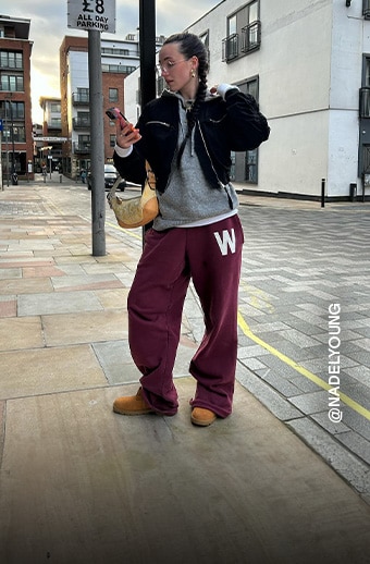 Influencer image of a woman wearing Timberland Yellow Boots.