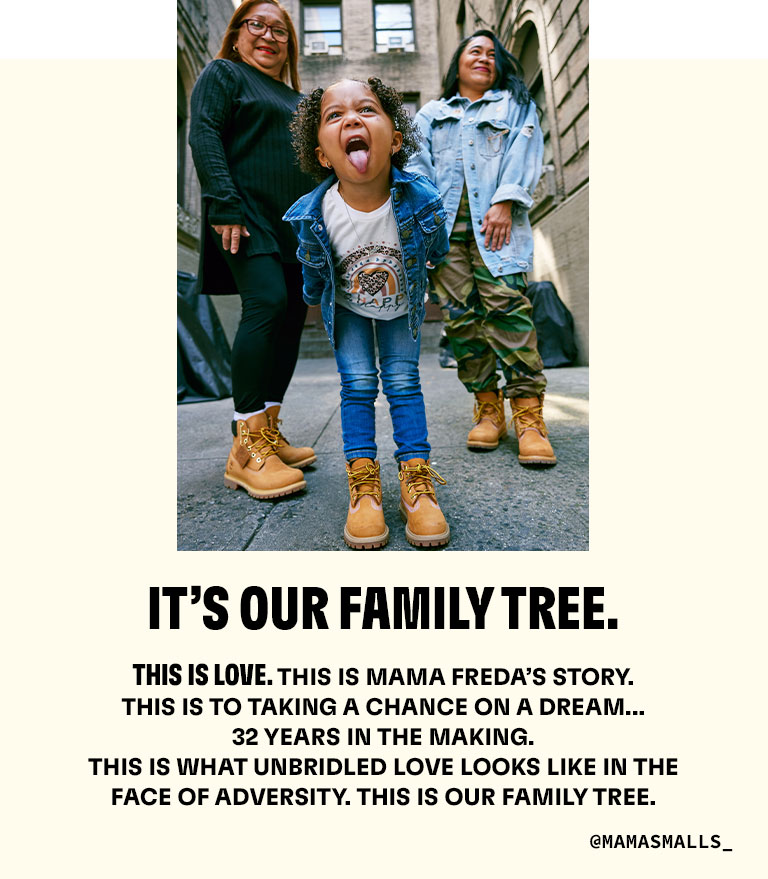 IT'S OUR FAMILY TREE. THIS IS LOVE. THIS IS MAMA FREDA’S STORY. THIS IS TO TAKING A CHANCE ON A DREAM... 32 YEARS IN THE MAKING. THIS IS WHAT UNBRIDLED LOVE LOOKS LIKE IN THE FACE OF ADVERSITY. THIS IS OUR FAMILY TREE.